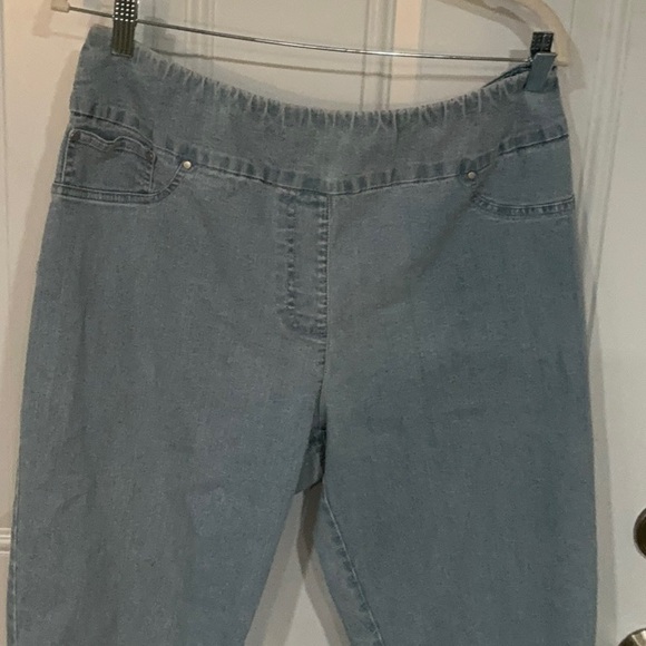 Ruby Rd. Light Blue Denim Capris - Picture 3 of 15